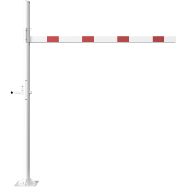 Height restriction barrier | cross tube length: 2500 mm | for padlock | to be fixed by plugs